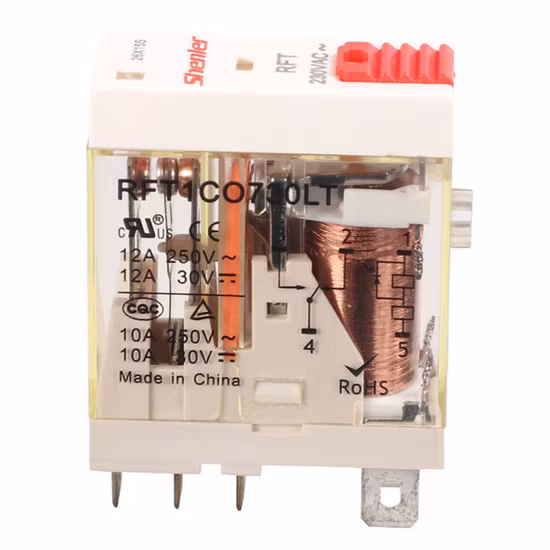 Rft1co615lt 1 Pole 12A 110VAC Industrial Solid State Relay Set Interface Relay Slim Relay with LED