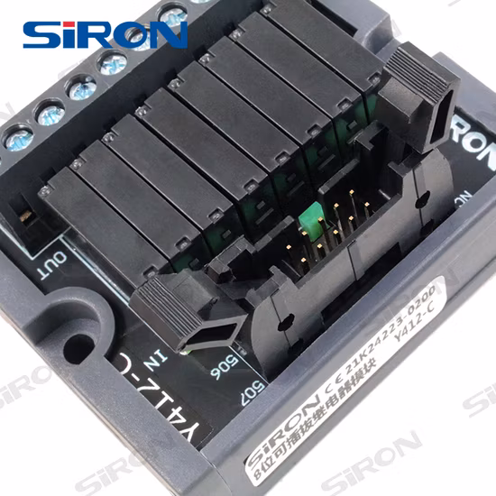 Siron Y412 Mil Connecting Screws LED Indicate 8 Channel 24V Relay Module